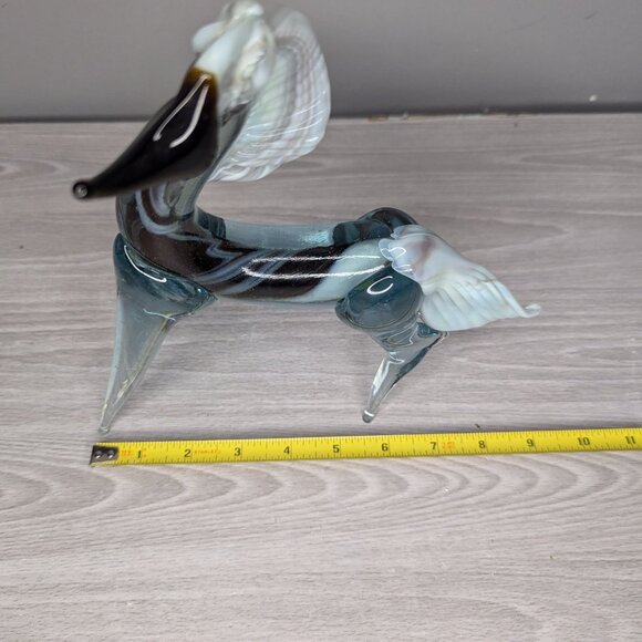 Vintage Mid Century Modern Glass Horse Sculpture Murano Art 9" Tall - Picture 10 of 11